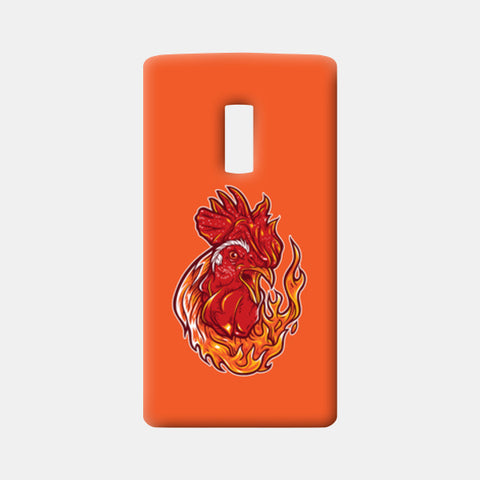 Rooster On Fire One Plus Two Cases