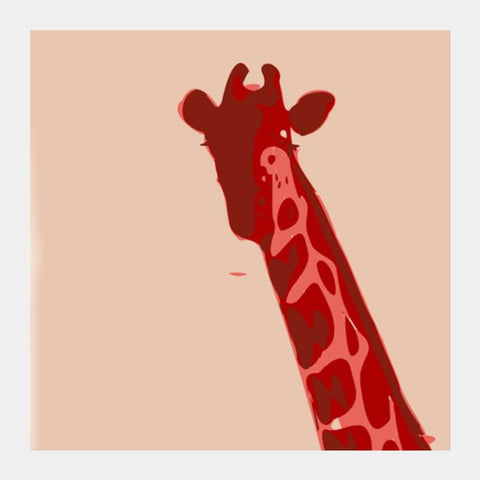 Abstract Giraffe Red  Art Prints PosterGully Specials