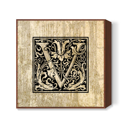 Ornate V Square Art Prints
