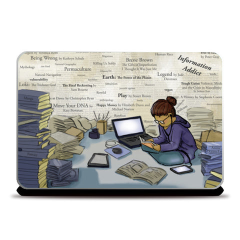 Information Addict Laptop Skins