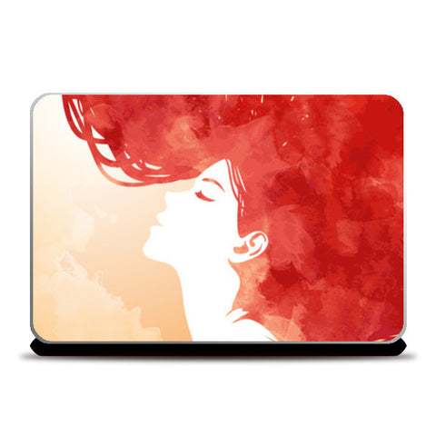 Laptop Skins, Red Girl Inspiration Laptop Skins