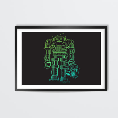 Music Robot Wall Art