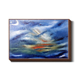 THE SKY AT DUSK | BARE HAND PAINTING - NATURE ABSTRACT |  Wall Art