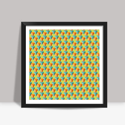 3d pattern 002 Square Art Prints