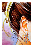 Watercolor Hair Wall Art
