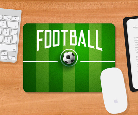 Football In The Center Of Ground | #Footballfan Mousepad