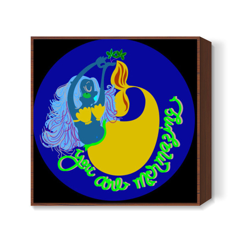 mermaid Square Art Prints