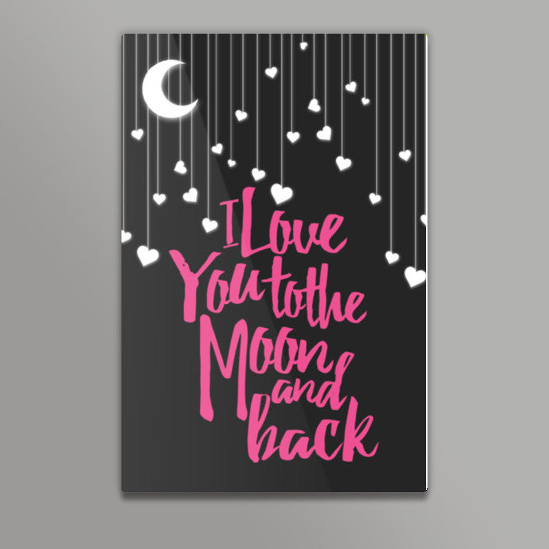 Love you to the moon Wall Art