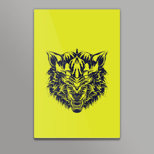 Wolf Head Metal Prints
