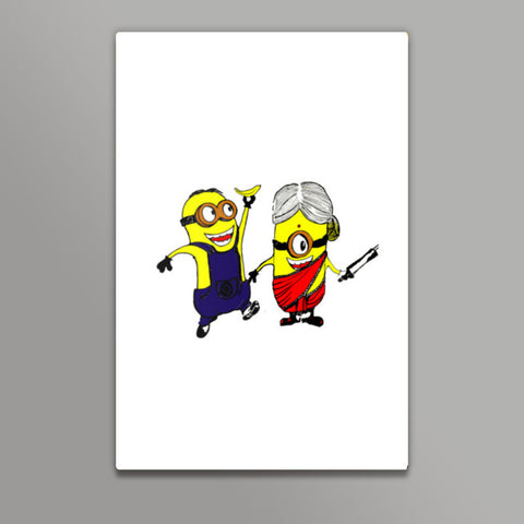 Pencil sketch of Minions : movie characters from 