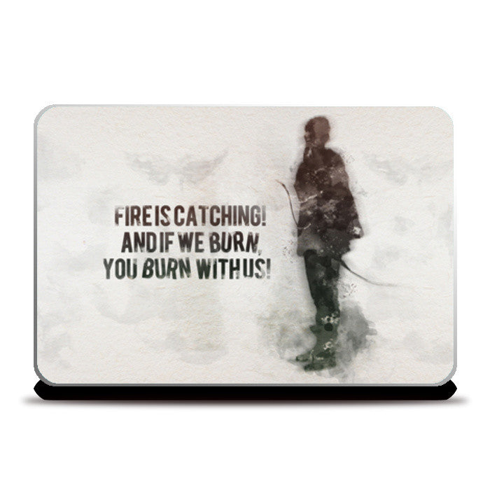 The Hunger Games-Katniss Everdeen quotes Laptop Skins