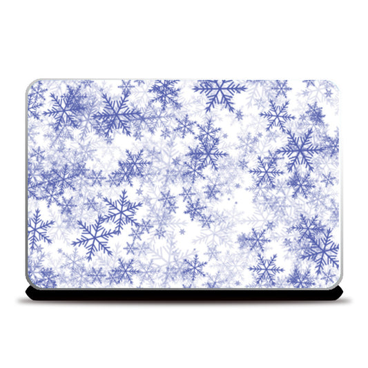 Floral Print White Classic Laptop Skins
