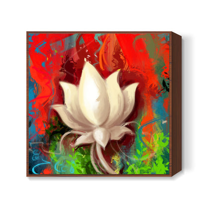 lotus abstract Square Art | Aniruddha Lele