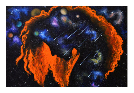 Girl Galaxy  Art PosterGully Specials