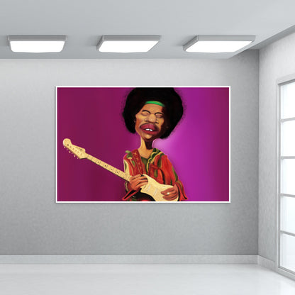 Jimi Hendix | Caricature Wall Art