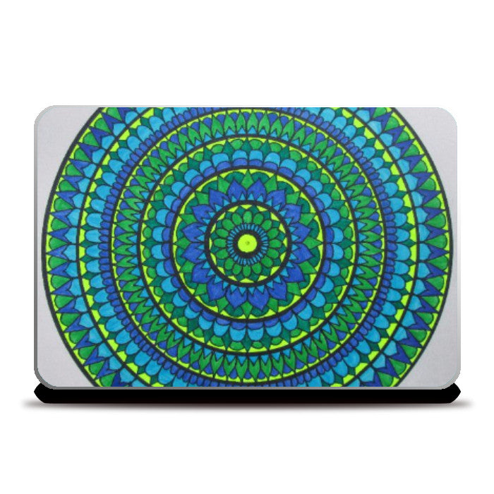 Laptop Skins, The Bleen Mandala Laptop Skin | Jasmine Kaur Lotey, - PosterGully