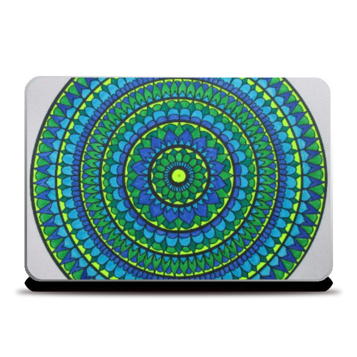 Laptop Skins, The Bleen Mandala Laptop Skin | Jasmine Kaur Lotey, - PosterGully