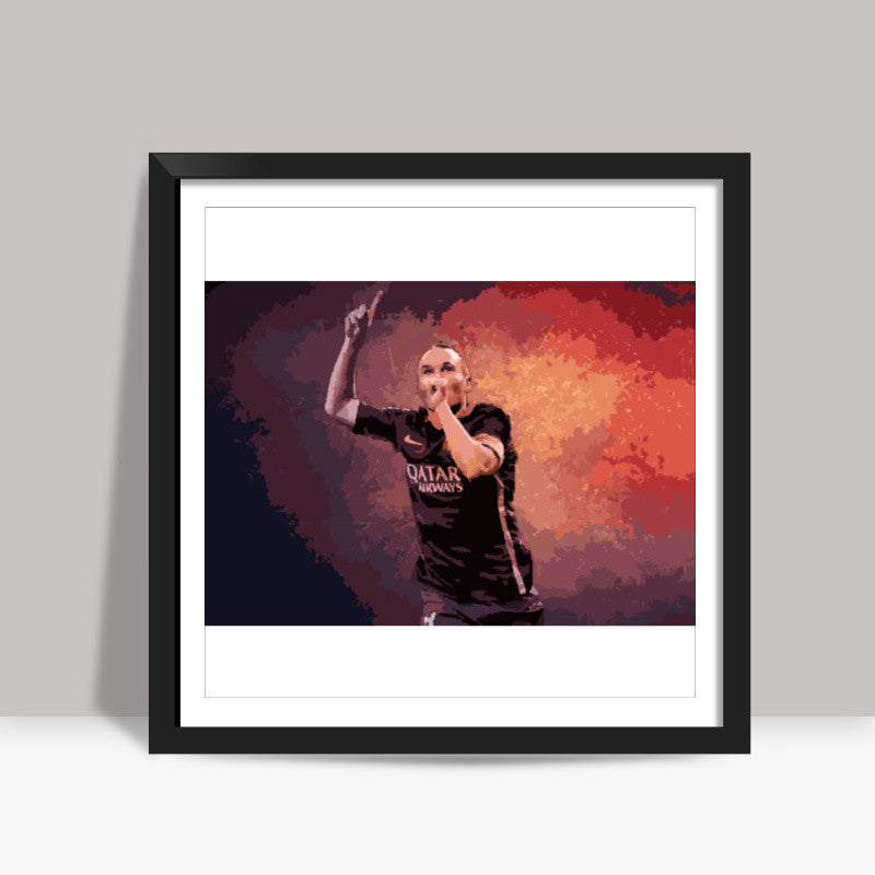 Andres Iniesta Square Art Prints