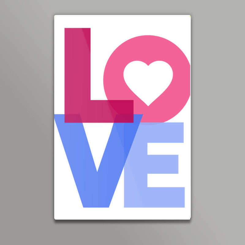 Love Typo Wall Art