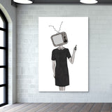 TV Head Wall Art