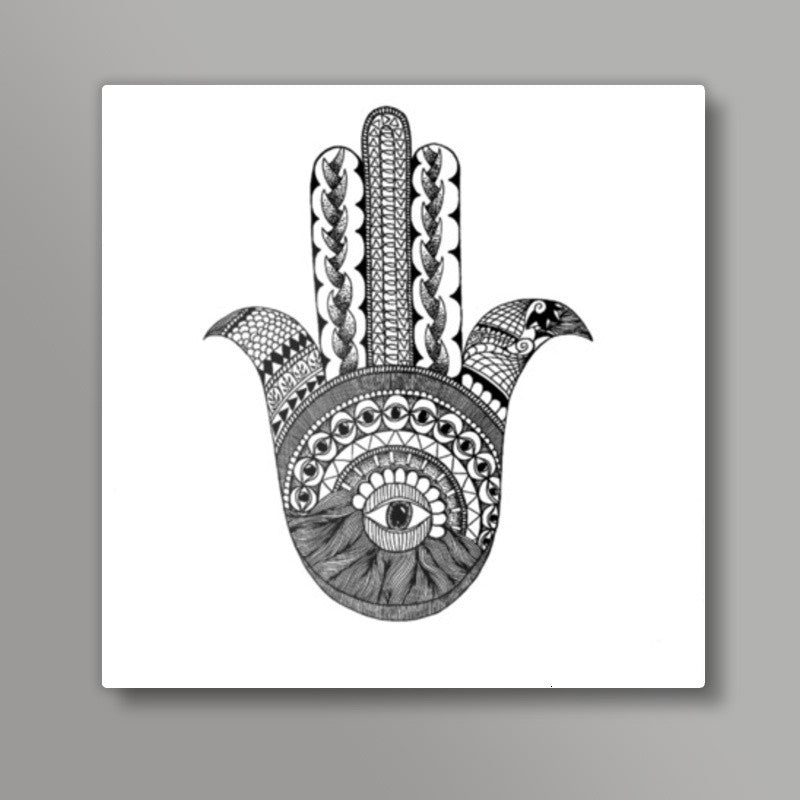 The hand of fatima  Square Art Prints