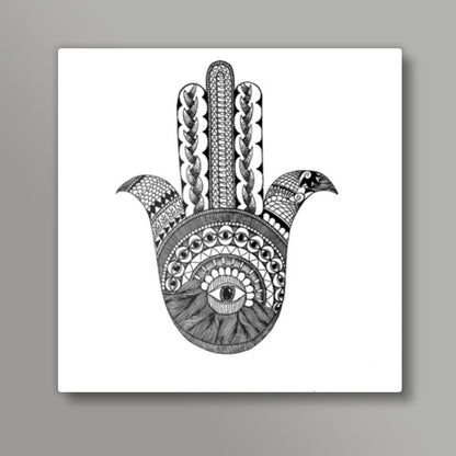 The hand of fatima  Square Art Prints