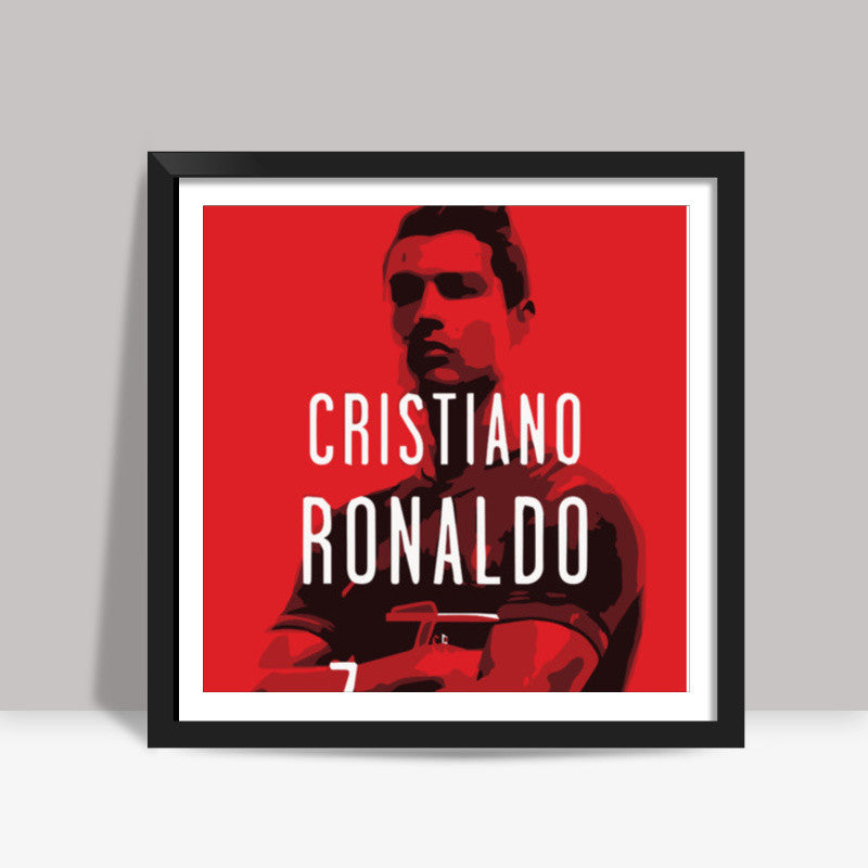 Cristiano Ronaldo Minimal Design Square Art Prints