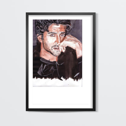 Superstar Hrithik Roshan exudes charisma and promise Wall Art