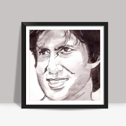 Bollywood superstar Amitabh Bachchan (BigB) says Memsaab, jo mard hota hai use dard nahin hota Square Art Prints