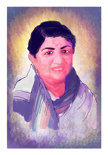 Lata Mangeshkar - Rangeela Re Wall Art