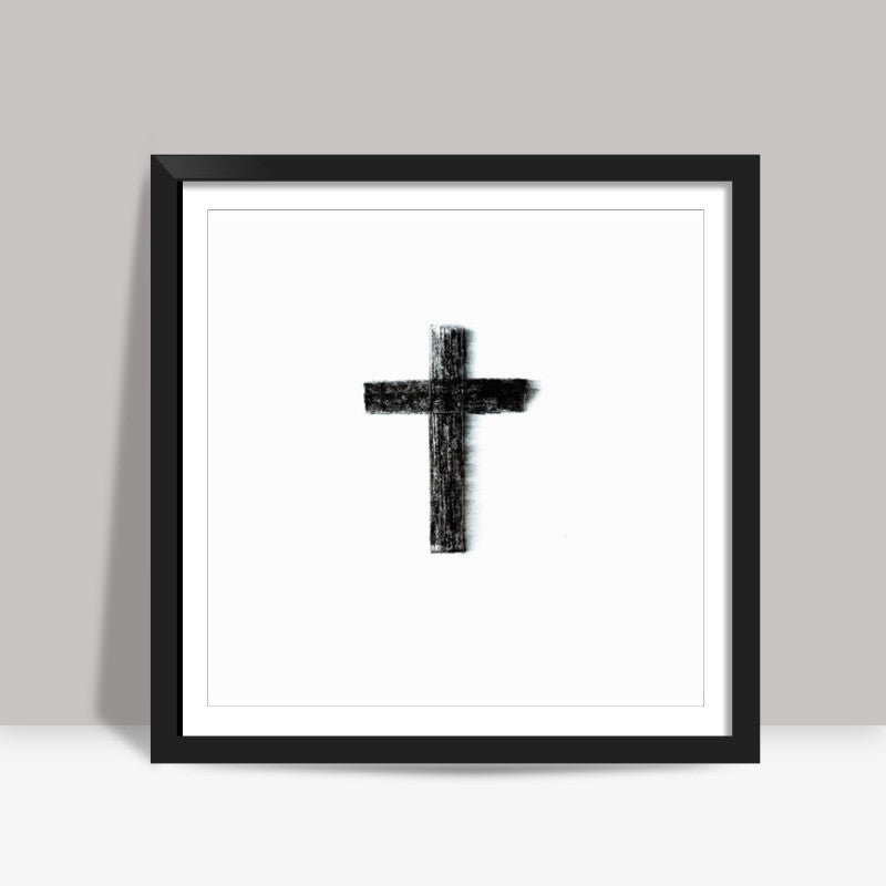 Cross WB Square Art Prints