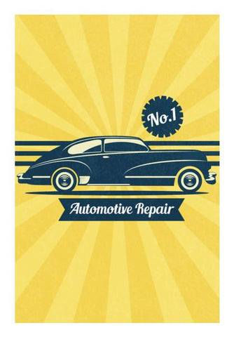 PosterGully Specials, Vintage car collection Wall Art