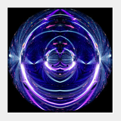 Cosmic Sphere Abstract Fractal Creative Digital Artwork Design Square Art Prints