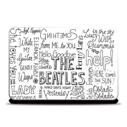 The Beatles doodle laptop skin Laptop Skins