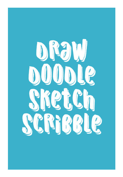 Draw Doodle Sketch Scribble Wall Art