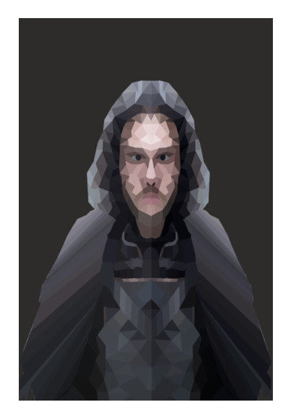 Johnsnow Cartoon - Game Of Thrones Wall Art