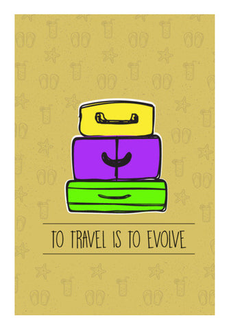 To Travel Is to Evolve Wall Art