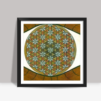 The Flower of Life within the Third Eye Square Art Prints