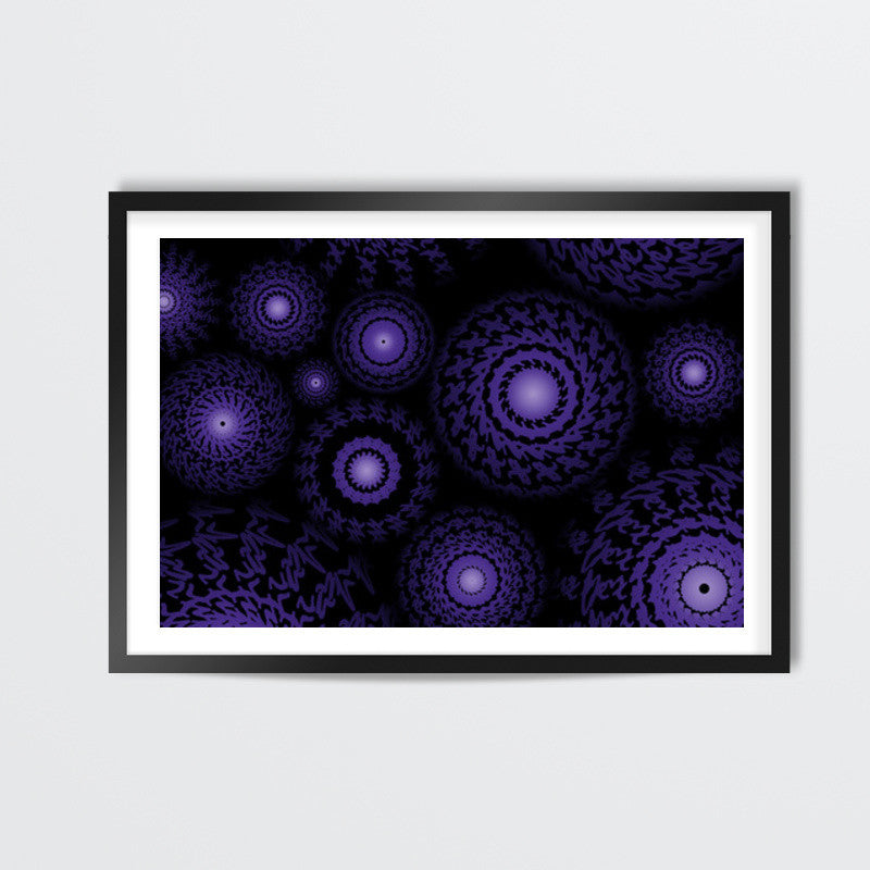 Purple Spirograph Wall Art