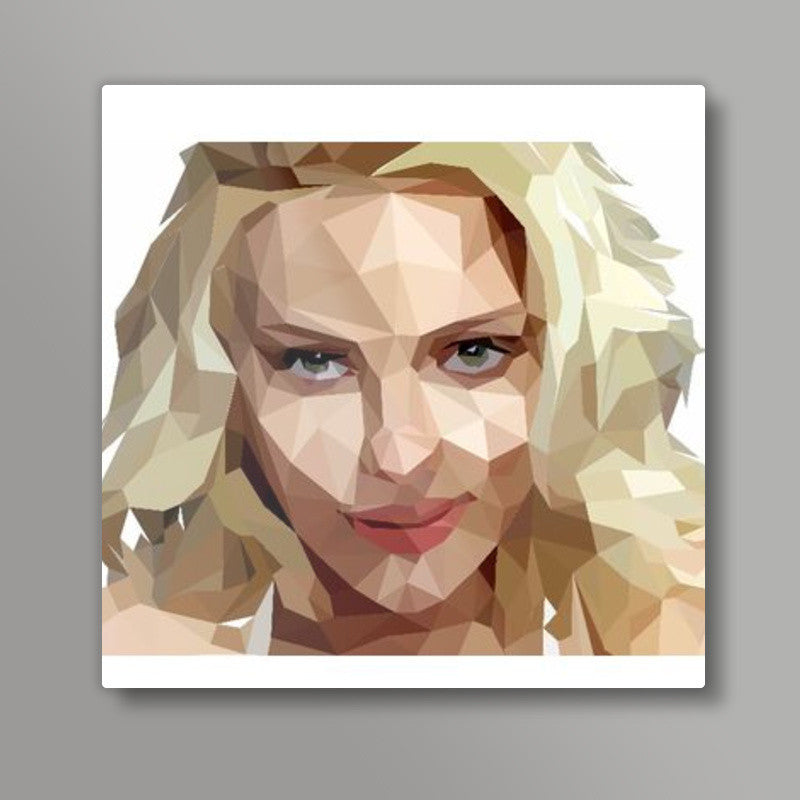 Scarlett Johansson Polygon Artwork