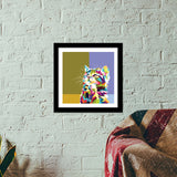 Colorfully Cat Hope Premium Square Italian Wooden Frames