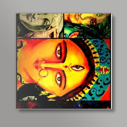 ma durga  Square Art Prints