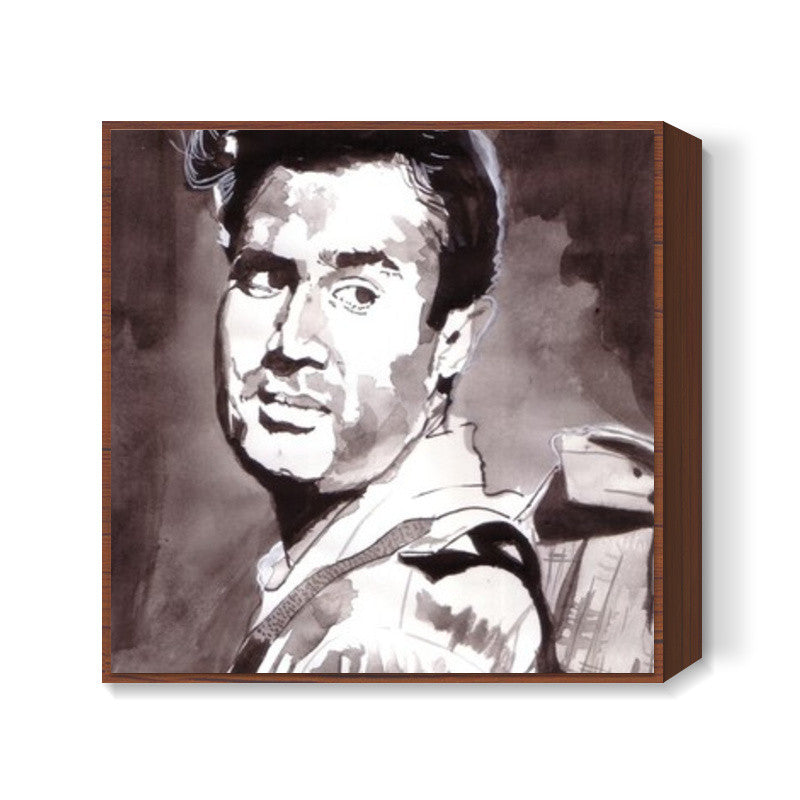 Superstar Dev Anand gracefully accepted all that life brought his way Square Art Prints