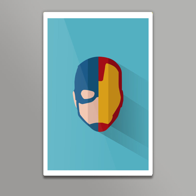 Civil War - Captain America v/s Iron Man Wall Art