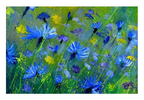 PosterGully Specials, Blue cornflowers 5551 Wall Art