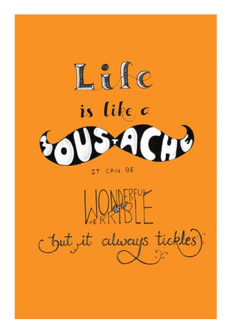 Wall Art, Moustacheous Life Wall Art
