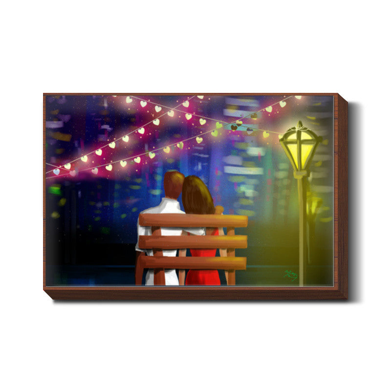 Bench couple Wall Art