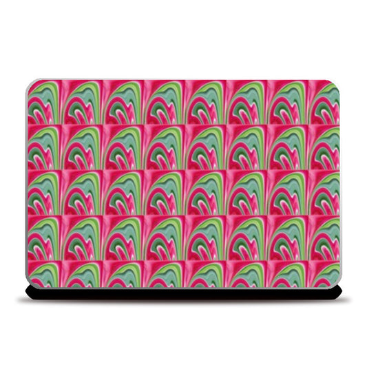 Laptop Skins, Pink Abstract Geometric Pattern Girly Laptop Skins