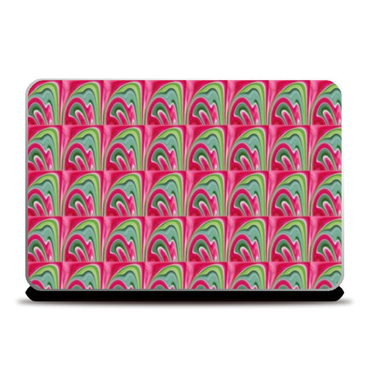 Laptop Skins, Pink Abstract Geometric Pattern Girly Laptop Skins