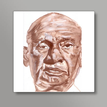 Indias Iron Man Sardar Vallabhbhai Patel Square Art Prints